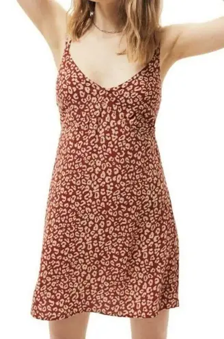 Kendall + Kylie  bohemian Mini dress sundress MEDIUM burnt orange Tan Adjustable