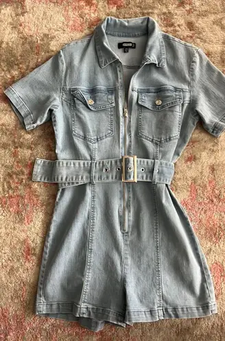 Missguided Denim Romper