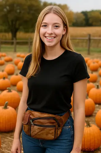 Unisex Vintage Brown Leather Hip Bag • Fanny pack • cross body bag • vacation