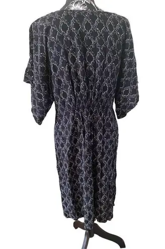 Liz Lange Maternity Geometric Dress V Neck Formal Wedding Occupational