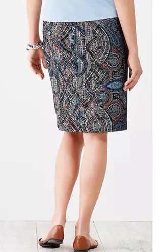 Elegant Paisley Skirt Black Size undefined