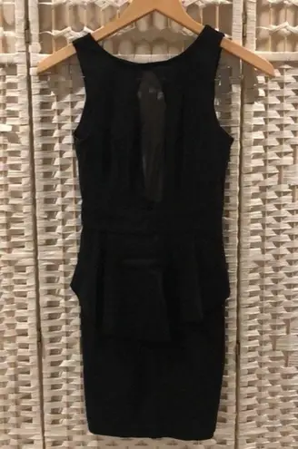 Lulus  Form Fitting Mesh Peek-A-Boo Cut Out Mini Dress Size Small