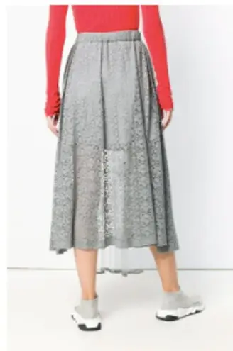 Stella McCartney embellished lace high-low skirt