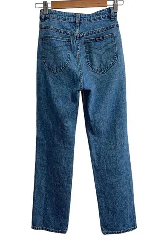 Rolla's  Original High Rise Straight Jean In Cindy Blue Wash