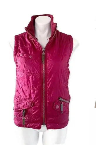 Vanity Red Puffer Vest Zip
