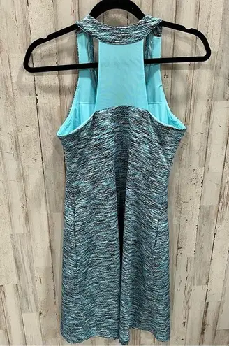 Mondetta Performance Gear MPG Blue Space Dye Dress Shelf Bra Athletic Pockets