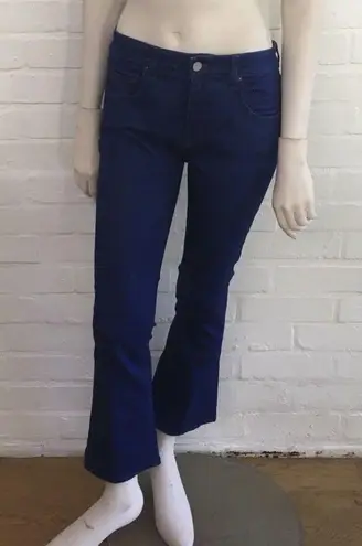 Victoria Beckham Cropped Mid-Rise Bootcut Jeans Denim Pants Size 25