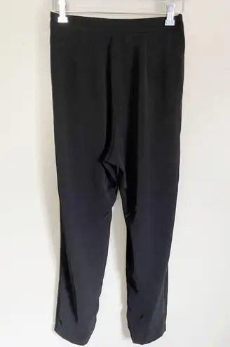 Bobi Black Pants Slouchy Tapered Zip Ankle S