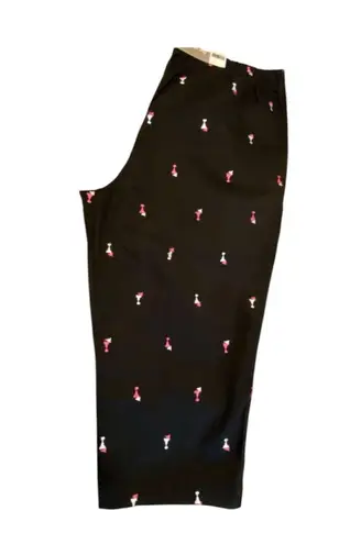 White Stag Retro Margarita Embroidered Capri Clam Digger Pants 12