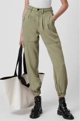ALLSAINTS Lira Khaki Green Cargo Pants High Rise Size 4US Pockets NEW