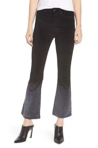 Hudson New Womens Designer Jeans 26 Black Silver NWT $225 Velvet Crop Pants High