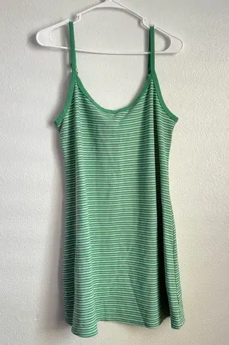 American Eagle Green Striped Knit Cami Mini Dress size XL