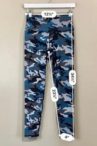 Women’s Camo Athletic Leggings Blue Grey & Black Camo NWOT Multiple