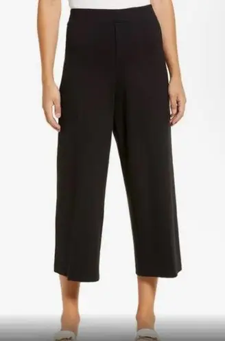 Wit & Wisdom Black Staight Leg Cropped Pants Womens Size 6 Wide leg trousers