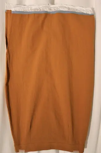 Tan Skirt with splits fringes button front midi Size XS thumbnail 4