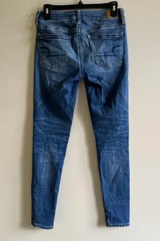 American Eagle  Outfitters Mid Waisted‎ Ankle Jegging Jeans Blue Womens Size 4