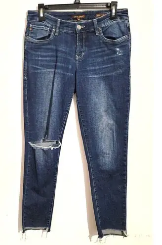 Dear John  Joyrich Comfort Skinny Raw Hem Distressed Jeans Central Wash 28