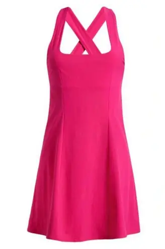 Outdoor Voices 💕💕 Cross Back Tennis Minidress ~ PItaya Pink Large L NWT