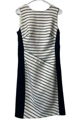 Ralph Lauren Lauren  Women Stripe Dress Formal Party Cocktail Size 10 Wedding