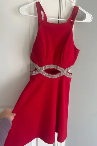 Dillard's Red Homecoming Dress