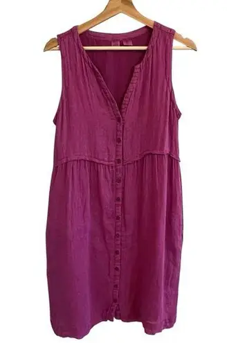 Artisan NY Womens Boho Linen Dress Size S Beach Vacation Sundress Resort Summer