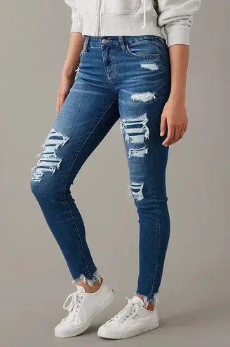 American Eagle Next Level Curvy Patched High-Waisted Jegging