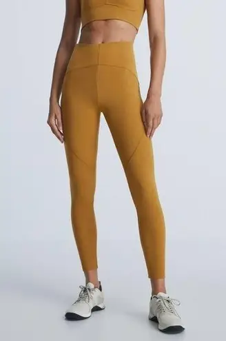 Oysho  Basic Compression ankle length Leggings Pants Yellow Women’s Large