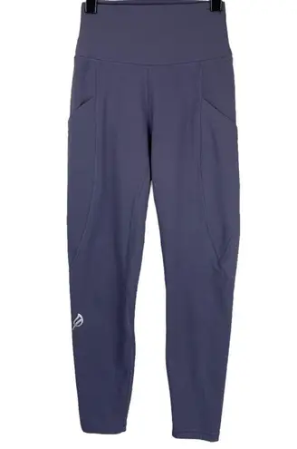 p'tula P’tula Alainah Pocket Leggings 23” Slate Purple Athletic Sz Small
