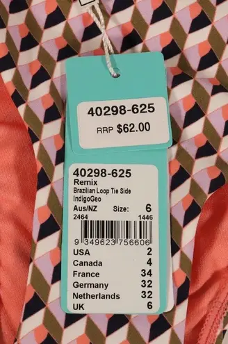 Seafolly NWT  Remix Brazilian Bikini Bottoms