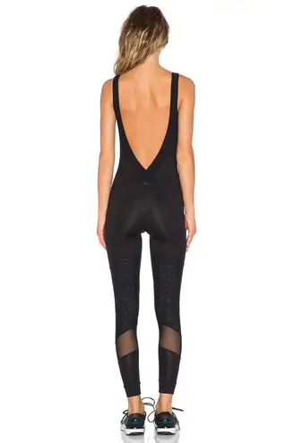 Koral Activewear Vector mesh-paneled ultra low V-back yoga jumpsuit size S small