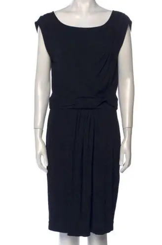 Piazza Sempione Dress Black Sleeveless with Bateau Neckline Size IT 46/ US L