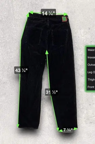 ★ Empyre (Tori) Black Corduroy Women’s Skate Pants from Zumiez ★ Size 6