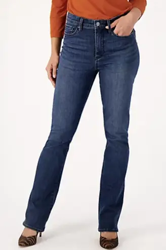 NYDJ Le Silhouette High Rise Slim Bootcut Jeans in Precious, Size 14
