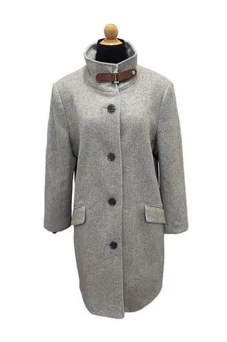 Lauren Ralph Lauren Tab Front Wool Blend Coat Size 12