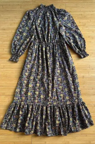 Universal Threads Universal Thread Sz M Tiered Ruffle Hem Multicolored Floral Bohemian Maxi Dress