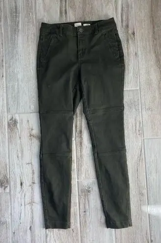 A New Day  Stretch Elastizado Green Moto Skinny Jeans Size 4