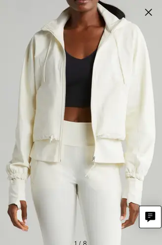 Zella White  Zip Up Workout Jacket