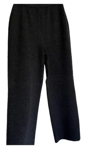 St. John Collection by Marie Gray Boucle Slub Knit Heather Grey pant Size 4