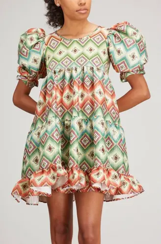 Autumn Adeigbo Oona Abstract Printed Puffed