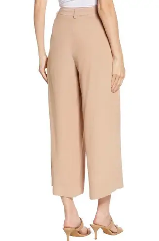 L'Agence Chrisley High Waist Wide Leg Pants in Cappuccino 12 NWT