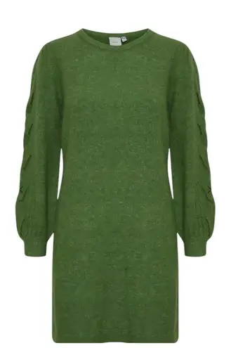 ICHI Green Mini Sweater Dress | Small NWT