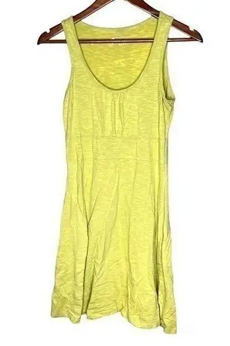 Horny Toad yellow green sleeveless tank top summer dress lightweight size small