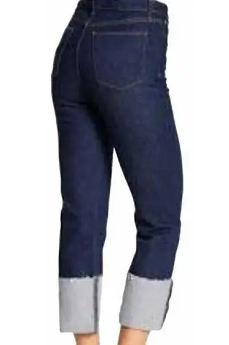 Hudson New Womens Designer Jeans 31 NWT High Rise Zoeey Straight Deep Blue Dark