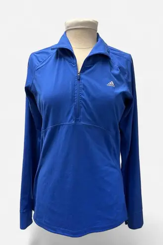 Adidas  Women's Royal Blue Quarter-Zip Jersey