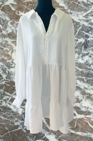 Danielle Bernstein White babydoll dress size 3X