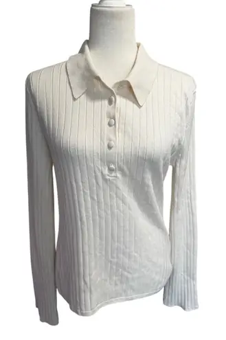 Amour Vert “Lorraine” Sweater – Ivory Size L, NWT Deadstock