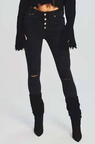 Retrofête Dax Mid Rise Pants Black Women’s Size 24