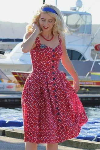 Emily and Fin Jenny Dress Synchronised Swimmers sz xs Red