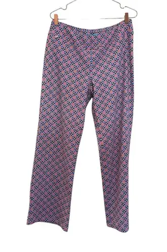 J. McLaughlin Blue and White Wide Leg Pants