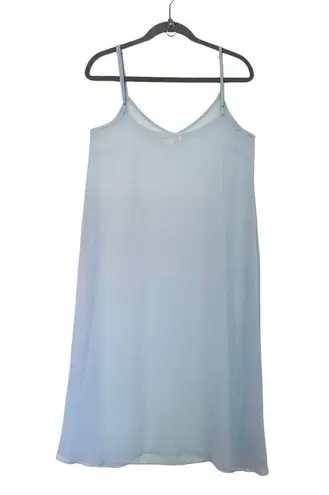 Love Shack Fancy  Sheer Short Cami Dress S Blue